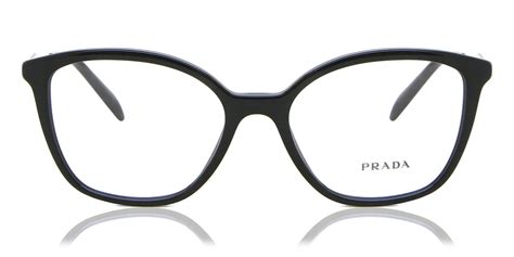 Prada PR 02ZV 1AB1O1 Eyeglasses in Black 